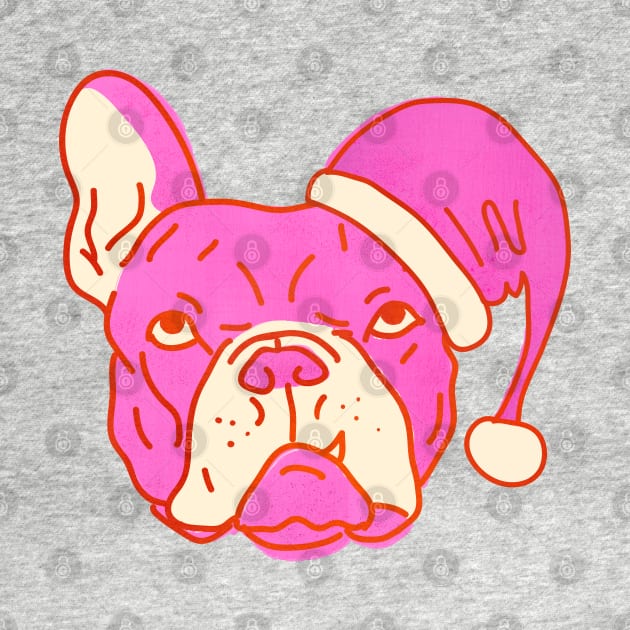 Pink Santa Dog by showmemars